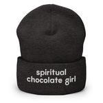 Spiritual Chocolate Girl Cuffed Beanie