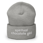 Spiritual Chocolate Girl Cuffed Beanie