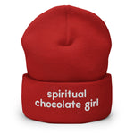 Spiritual Chocolate Girl Cuffed Beanie