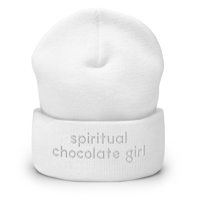 Spiritual Chocolate Girl Cuffed Beanie