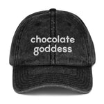 Chocolate Goddess Vintage Cotton Twill Cap