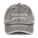 Chocolate Goddess Vintage Cotton Twill Cap