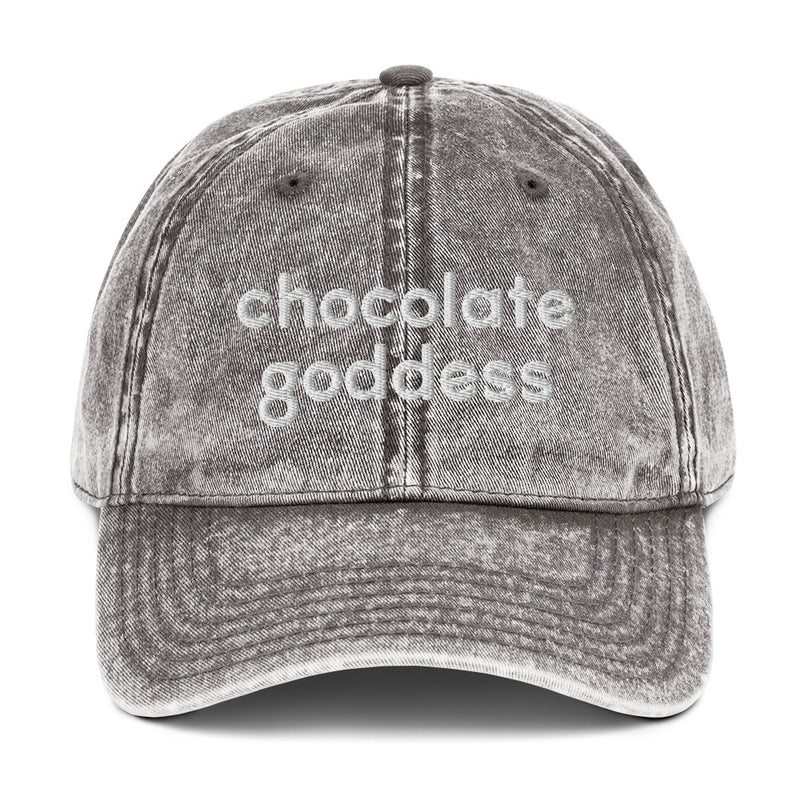 Chocolate Goddess Vintage Cotton Twill Cap