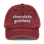 Chocolate Goddess Vintage Cotton Twill Cap