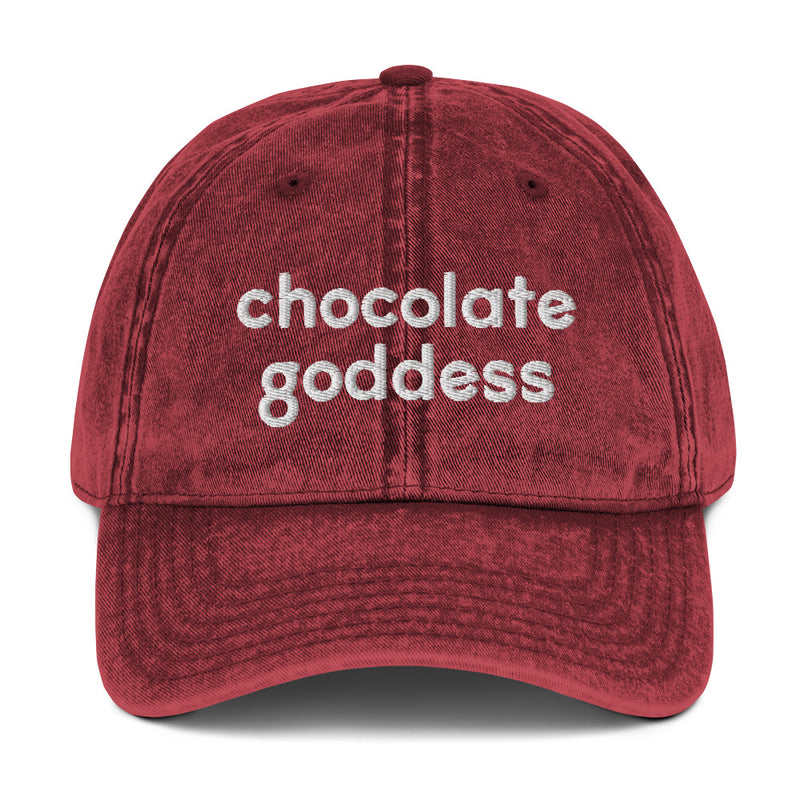 Chocolate Goddess Vintage Cotton Twill Cap