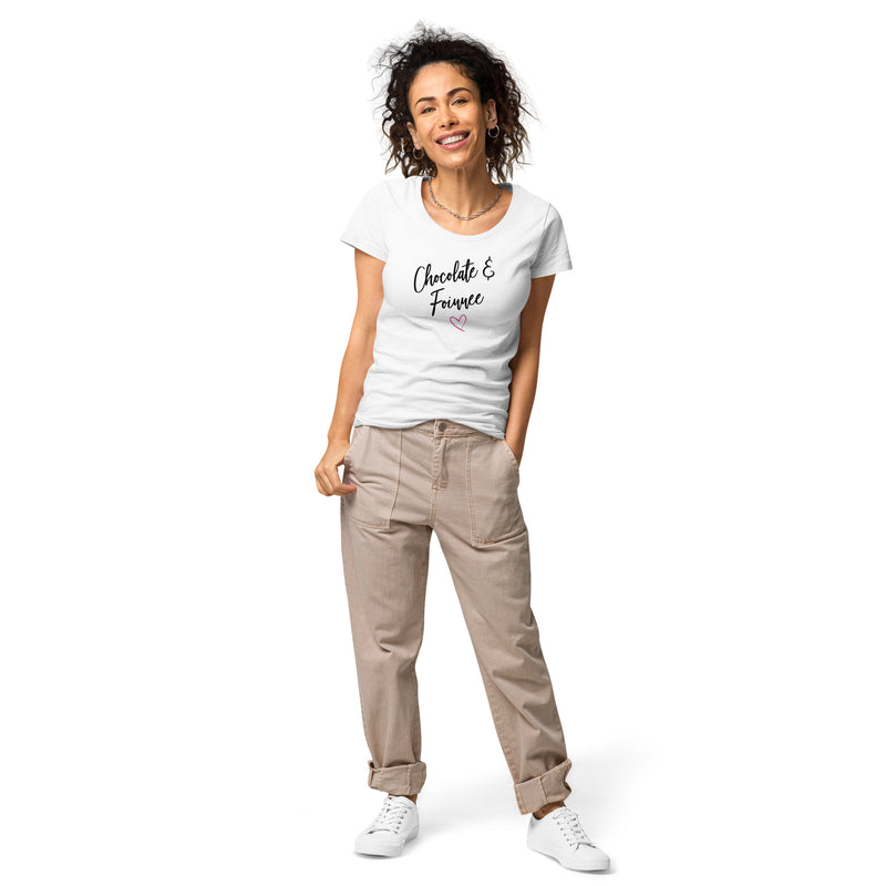 Chocolate & FIONE - Women’s basic organic t-shirt