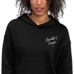 Chocolate & Foine Crop Hoodie