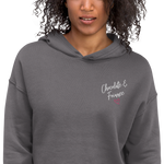 Chocolate & Foine Crop Hoodie