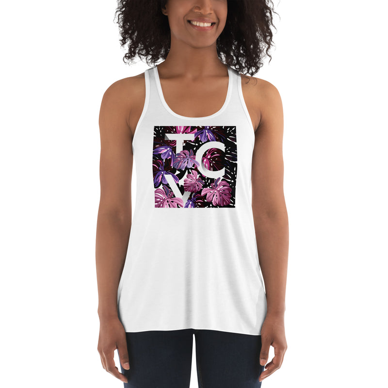 TCV Tropical Women's Flowy Racerback Tank